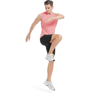 Haute qualité Gym Fitness débardeur hommes et femmes entraînement col rond vêtements sans manches pour la course-en vrac - Product Image 3