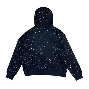 Conjunto Deportivo Personalizado para Hombre con Cremallera Completa, Sudadera con Capucha y Pantalones Deportivos con Lavado Ácido y Detalles de Pedrería, Fabricante de Ropa Urbana Esencial - Product Image 2