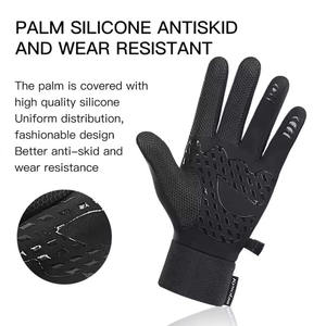 Guantes de Esquí Salva de Cuero, Impermeables, Resistentes al Viento, con % Nylon, Pantalla Táctil, Cierre de Correa, para Deportes de Invierno al Aire Libre - Product Image 3