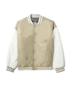 Veste universitaire en satin personnalisée pour hommes, vente en gros, haute qualité, avec logo sur le devant - Expédition aérienne disponible - Product Image 1
