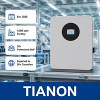 Batterie de stockage solaire LiFePO4 Tianon T002 murale 8 kWh pour maison entière, hybride/hors réseau, avec écran tactile intelligent