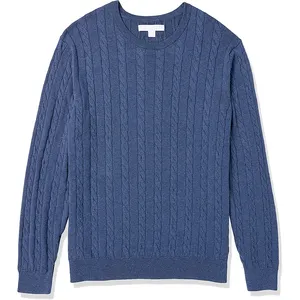 Высококачественный мужской свитер, вязаный мужской пуловер, вязаная одежда, Зимний вязаный хлопковый свитер для мужчин