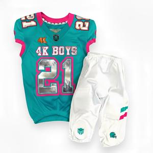 Uniforme d'entraînement de football américain personnalisé pour adultes, respirant, 100% polyester, vente en gros, sublimation vierge, twill, tackle - Product Image 4