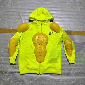 Sweat à capuche motard noir pour homme Protection blindée approuvée CE avec polaire entièrement doublée et tissu aramide Sweat à capuche moto grande taille - Product Image 5