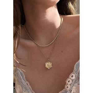 Collier tennis en or jaune 5.0ctw avec pierre de naissance Petite Diana, bijou élégant en diamant - Product Image 1