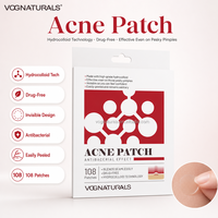 Patchs anti-acné personnalisés à marque privée avec huile d'arbre à thé, traitement hydrocolloïde pour le visage
