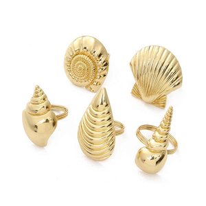 Embossed Small Leaves Design Napkin Ring Tableware Decorative Accessories Royal Rose <b>Gold</b> Finished Napkin Ring - Product Image 2