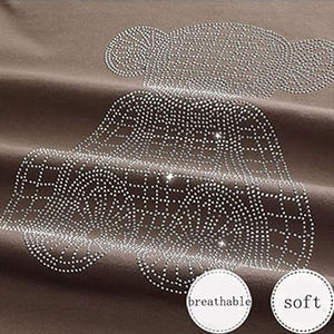 Camisetas Transpirables para Mujer, Camiseta con Pedrería, Camiseta con Pedrería para Mujer Más Vendida, Camiseta con Pedrería para Mujer a Precio Razonable - Product Image 6