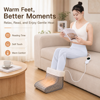 Bottes chauffantes personnalisées haut de gamme en tissu ultra doux avec cristaux, chauffe-pieds thermiques – Approvisionnement en gros pour détaillants et grossistes