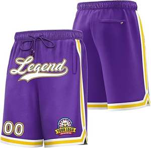 Personalizado 100% poliéster camisetas de fútbol pantalones cortos patrón sólido Casual encaje personalizado impreso nombre Número Logo corto cintura elástica - Product Image 2