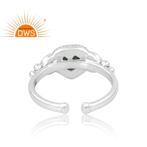 Anillo de piedras preciosas de amazonita Natural de Plata de Ley 925, joyería personalizada para mujer, regalo para ella - Product Image 2