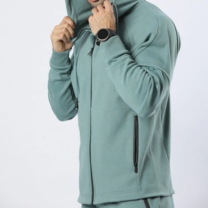 Sudaderas con capucha de gimnasio de algodón transpirable para hombre, logotipo personalizado impreso bordado, entrenamiento deportivo atlético, entrenamiento para verano - Product Image 1