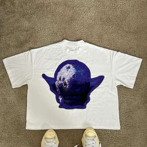 Camiseta Corta para Hombre con Logotipo Personalizado, Impresión DTG |   Camiseta con Estampado de Personajes, Ecológica, Transpirable, Estilo Urbano con Hombros Caídos - Product Image 2