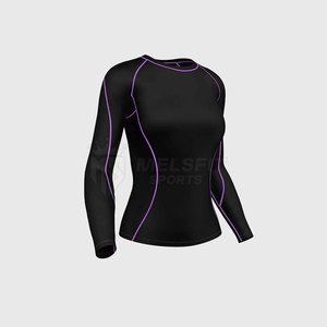 High Quality Customizable Lightweight Women's Compression Suit Spandex/Polyester Material Full Sleeve Quick Dry Breathable - Product Image 2