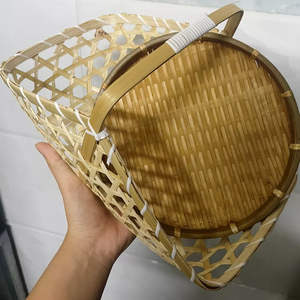 PANIER CADEAU EN BAMBOU DE Paille Tissée Naturelle Durable, Polyvalent et Durable, Élégant, Panier de Rangement Emballage Panier Cadeau - Product Image 6