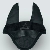 Voiles de mouche de cheval d'équipement équestre de paillettes grises avec des bonnets d'oreille de stabilité améliorés par boucle pour l'équitation