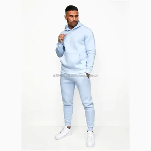 Conjunto Deportivo para Hombre, Sudadera con Capucha de Alta Calidad, Manga Larga Informal, 100% Poliéster, Conjunto Deportivo de Dos Piezas con Cremallera Completa y Diseño Personalizado - Product Image 6