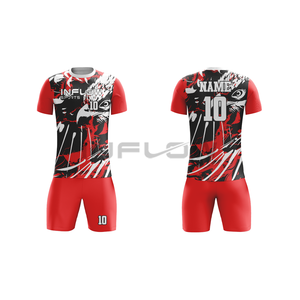 Maillot de football respirant maillot d'équipe maillot de football 100% tissu polyester maillot de football Club produits à séchage rapide logo personnalisé - Product Image 3