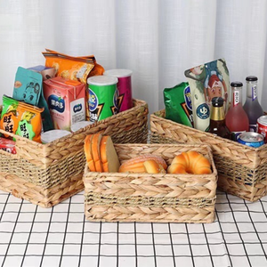 Venta al por mayor, cesta de jacinto de agua ecológica natural hecha a mano, organizador decorativo ligero y duradero para pedidos a granel - Product Image 5