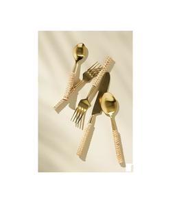 Élégant ensemble de couverts en métal au design royal pour les fêtes de mariage, les dîners de fête et les réunions de famille traditionnelles - Product Image 1