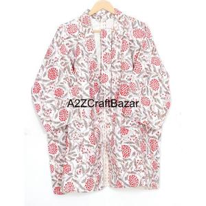 Chaqueta Kimono Elegante con Estampado Floral, Tejida, 100% Algodón, Acolchada para Verano e Invierno, Reversible, Transpirable y Cómoda - Product Image 6