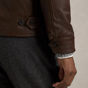 Chaqueta de Cuero Ligera para Hombre, Estilo Urbano, Impermeable, Ecológica, Transpirable, Moderna, para Uso Diario, Cómoda, Duradera y Elegante - Product Image 5