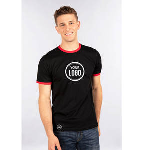T-shirt de sport en tricot uni en gros, léger, respirant, 220g, 100% coton, doux, confortable, écologique, logo personnalisé imprimé - Product Image 4