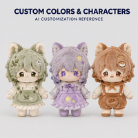 Peluche personnalisée OEM, personnage de fantasy, mini poupée en peluche douce, mascotte personnalisée pour cadeaux, objets de collection et vente au détail