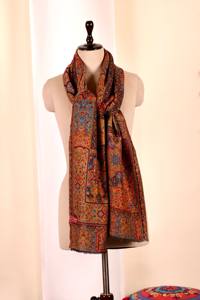 Chal de Pashmina Hecho a Mano Exquisito de KC ENTERPRISES, Bordado Kalamkari, la Mejor Calidad, Diseño Flexible, Elegancia Lujosa - Product Image 2