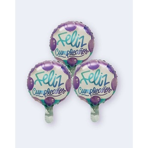 Globos de Estrella Metalizados Feliz Cumpleaños 24.5x30.5cm Decoraciones para Fiestas Bolsa de 12 Piezas - Product Image 2