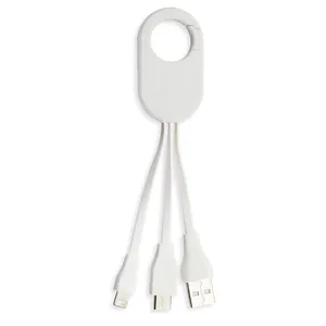 Cavo di Ricarica Personalizzato 2-in-1 Accadia per Dispositivi USB, Ideale per Articoli Promozionali - Product Image 1