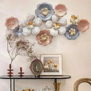 <b>Flower</b> Design Modern Iron Metal <b>Wall</b> Art Panel Superb Outdoor Home Decorative Hanging for Interior Use - Product Image 1