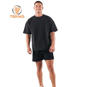 Nueva camiseta transpirable de gran tamaño 100% de algodón de calidad superior para hombre, camiseta transpirable con estampado de logotipo personalizado, Color largo de verano, punto sólido - Product Image 1