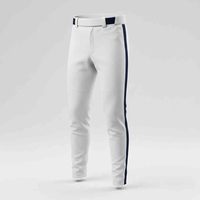 Pantalones de Béisbol Sublimados Personalizados, Transpirables, con Patrón 3D, Cintura Elástica, Costuras con Ribete, Colores Personalizados, Bolsillos, Diseño Personalizado para Equipos