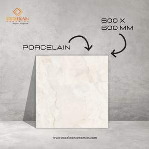 Oferta de Navidad Mármol marrón beige 60x60cm Azulejos Porcelana pulida Carreaux De Sol Vitrificado 24x24cm Azulejos de pared Foshan - Product Image 3