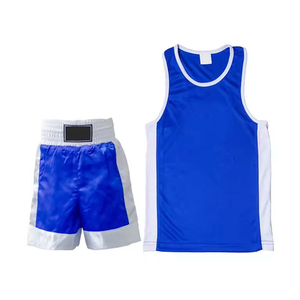 Conjunto de Kick Boxing Unisex de calidad superior cómodo transpirable Spandex/poliéster uniforme trajes hombres MMA artes marciales frente duradero - Product Image 3