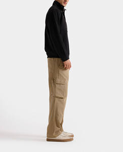 Dernier produit, conception personnalisée, fournisseurs pakistanais, sweat-shirt à col boutonné noir, patte de boutonnage à 5 boutons, col montant, sweat-shirts personnalisés - Product Image 5