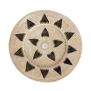 High Quality Natural Rattan <b>Round</b> <b>Placemat</b> for Tableware and Kitchen Ware Wholesale Hand Wicker From Vietnam Factory - Product Image 4
