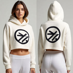 Sweat à capuche OEM pour femmes Logo personnalisé/Pull de haute qualité Sweat à capuche pour femmes/Coton polaire respirant - Product Image 5