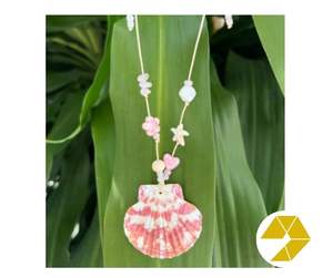 Summer Coastal Seashell <b>Necklace</b> Pearl <b>Choker</b> Starfish Bracelet Handcrafted Seashell <b>Necklace</b> Tropical Pearl Starfish Jewelry - Product Image 3