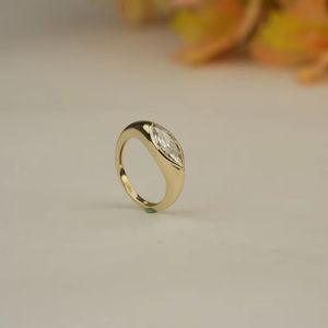 Anillo de diamante cultivado en laboratorio de lujo corte Marquesa 1,15 quilates VS1 IGI SGL certificado Oro rosa oro plata proveedor al por mayor - Product Image 1