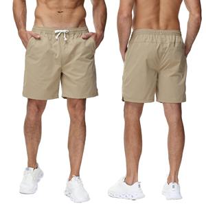 Nuevos pantalones cortos de Fitness Hip Hop 100% lona de algodón de secado rápido y patrón sólido transpirable respetuoso con el medio ambiente entrenamiento de verano Beac - Product Image 2