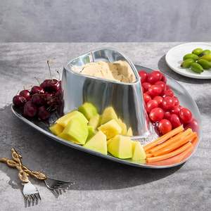 Bandejas de servicio de lujo modernas de primera calidad Bandejas decorativas de color personalizadas para boda y Ramadán Multifuncional desmontable - Product Image 1