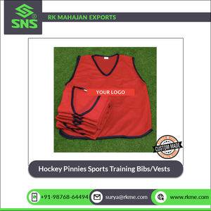 Customized Logo Prints High Quality Breathable <b>Mesh</b> Reinforced Seams Hockey Pinnies Sports Bibs Training Vests From India - Product Image 3