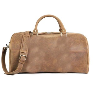 Sac de voyage sport pour homme en cuir véritable de haute qualité, grande capacité, durable, léger, sacs vintage en gros - Product Image 6