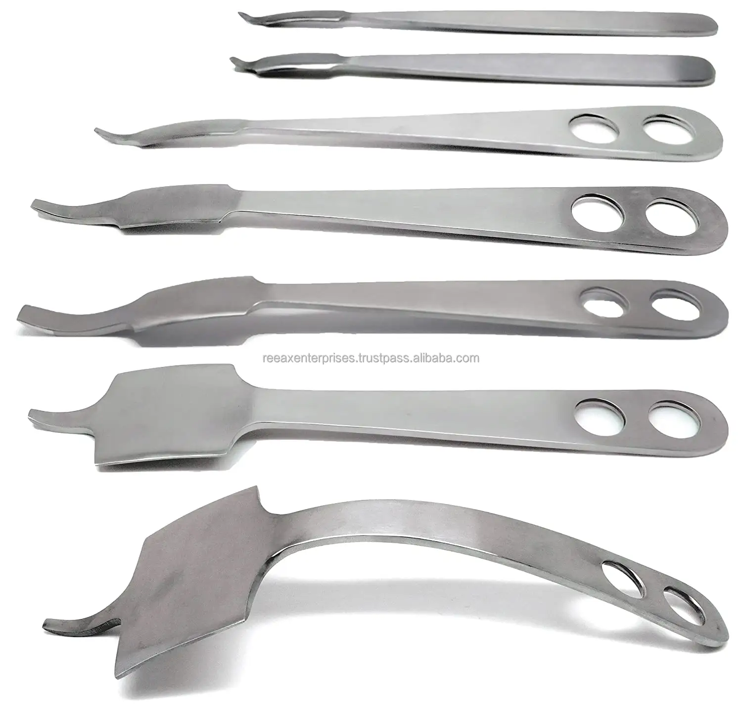 Premium kalite Hohmann cerrahi retraktör 7 adet ortopedik paslanmaz çelik aletler