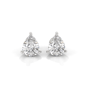 <b>Fine</b> Pear Shaped <b>Stud</b> <b>Earrings</b> Gold High Quality Lab Grown Diamond Girls Jewelry <b>Earrings</b> - Product Image 2