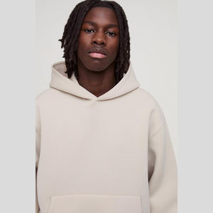 Venta al por mayor de alta calidad de lujo 420gsm polar 100% algodón sudaderas con capucha de gran tamaño personalizado hombro caído sudadera bordada - Product Image 6