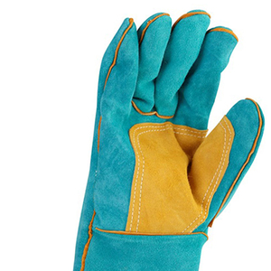 Precio de fábrica, guantes de cuero duraderos de alta calidad hechos a medida, soldadura larga, desgaste a alta temperatura - Product Image 6