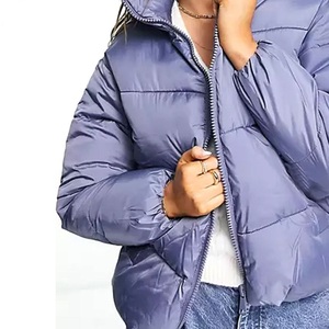 Chaqueta acolchada de invierno de talla grande para mujer, estilo de cremallera de Color sólido, piel de oveja transpirable, precio al por mayor, ropa cómoda - Product Image 6